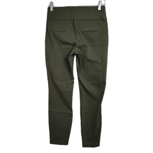 Maurices Capri Stretch Dress Pants Women's XS Green Skinny Leg Pull On - Picture 2 of 9